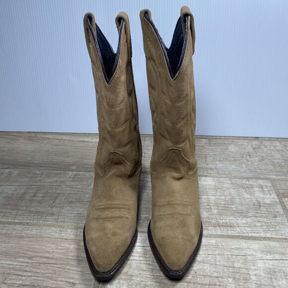 Vitorio Ricci Cowboy Boots Men’s Size 7M Suede Leather Made in Mexico Western - Picture 2 of 11